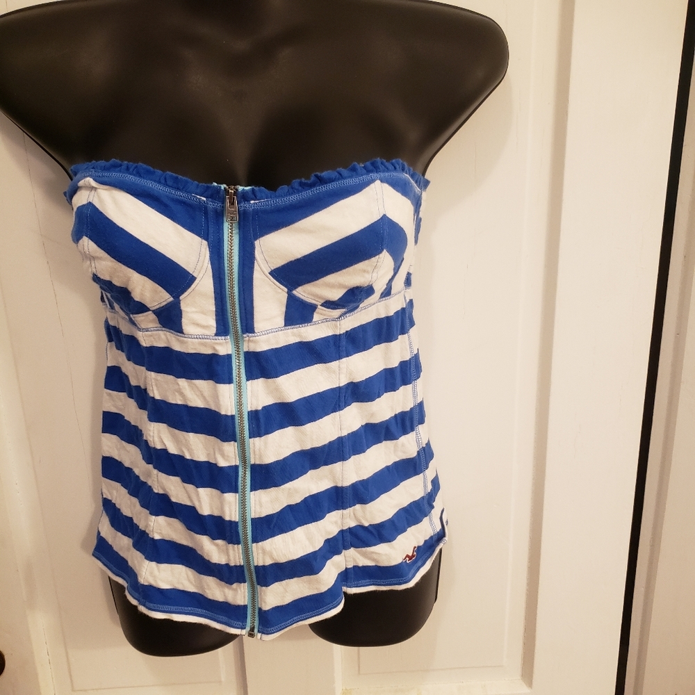 Hollister | Large | Nautical Striped Tube Top